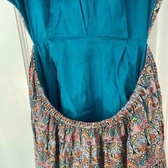 J. Crew Side and Back Cutout Liberty Fabric Cotton Midi Dress - Picture 8 of 11